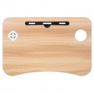 Masa pentru Laptop plianta din MDF, dimensiune 60 x 39,5 cm, cu USB, lampa si ventilator - Img 6