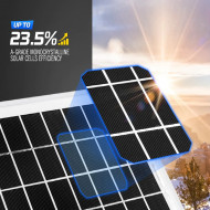 Panou Solar 10W, pentru incarcare baterii de 12V, utilizat in Calatorii, Rulote, Camping, Cabana - Img 2