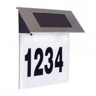 Placa numar casa iluminata LED, incarcare solara, carcasa din INOX - Img 2