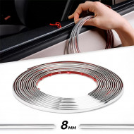 Rola Ornament autoadeziv, 8mm x 15m, culoare Crom SILVER - Img 1