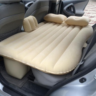 Saltea Autogonflabila pentru calatorii, 130 x 80 cm - Crem - Img 1