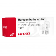 Set 10 becuri cu halogen W16W, T15, 16W, W2.1x9.5d, 12V - Img 3