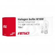 Set 10 becuri cu halogen W16W, T15, 16W, W2.1x9.5d, 12V - Img 3