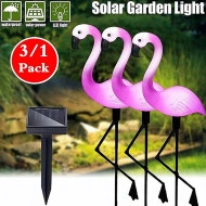Set 3 x Lampa Solara estetica exterioara de gradina model "Flamingo" - Img 2