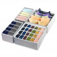 Set 4 buc. organizatoare inteligente pentru lenjerie intima, sosete, cravate, curele - Img 2
