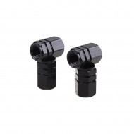 Set capacele auto pentru ventil hexagon negru 4 buc - Img 3