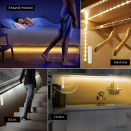 Banda LED cu senzor de miscare pentru Iluminare Mobilier, lungime 1m - Img 3
