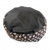 Culcus moale cu perna, pentru caine/pisica, culoare negru, impermeabil, baza antiderapanta, 50 cm - Img 3
