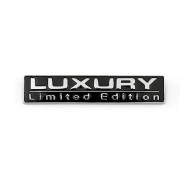 Emblema auto metalica LUXURY, reliefata 3D, dimensiune 7,5 x 1,5 cm - Img 2