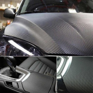 Folie colantare auto Carbon 3D Negru, 3m x 1,27m - Img 4
