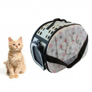 Geanta de Transport pentru Caine sau Pisica culoare Gri marime XXL AG644G - Img 2