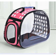 Geanta de Transport pentru Caine sau Pisica culoare Roz marime XXL AG644R - Img 1