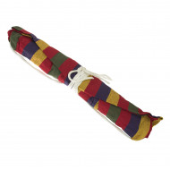 Hamac Multicolor Dublu (2 persoane), 200 x 150 cm, cu bara de 80 cm - ROSU - Img 3
