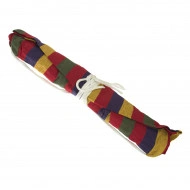 Hamac Multicolor Dublu (2 persoane), 200 x 150 cm, cu bara de 80 cm - ROSU - Img 3