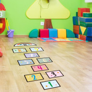 Joc pentru copii prescolari, Sotron Mini, din autocolant autoadeziv, 130 x 45cm - Img 3