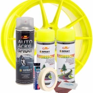 Kit complet reparatie si vopsire jante culoare Galben Fluorescent, V2 - Img 2