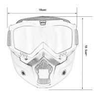 Masca de Protectie cu Ochelari Detasabili, cu destinatie Moto, ATV, SSV, QUAD - Img 8