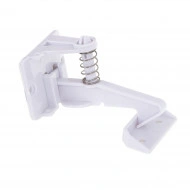 Set 10 blocaje protectie copii pentru sertare sau dulapuri, din plastic, culoare alba