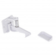Set 10 blocaje protectie copii pentru sertare sau dulapuri, din plastic, culoare alba - Img 2
