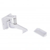 Set 10 blocaje protectie copii pentru sertare sau dulapuri, din plastic, culoare alba - Img 2