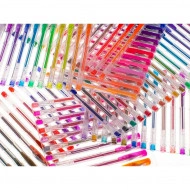 Set 140 piese, Pixuri cu gel multicolor cu sclipici (glitter) - Img 3