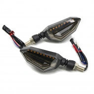 Set 2 lampi Semnalizare Moto cu LED, cu 2 functii, pozitie si semnalizare, 12V - Img 8
