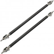 Set 2 Tije din Aluminiu reglabile pentru Consolidare Spoiler, lungime 15cm, IMITATIE CARBON - Img 6