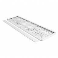 Suport numar inmatriculare din plastic, calitate Premium, culoare ALBA - Img 3