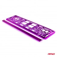 Suport numar inmatriculare din plastic, calitate Premium, culoare VIOLET - Img 3