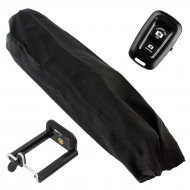 Trepied fotografic din aluminiu, compact, cu suport mobil 3D + Telecomanda Bluetooth - Img 8