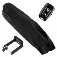 Trepied fotografic din aluminiu, compact, cu suport mobil 3D + Telecomanda Bluetooth - Img 8