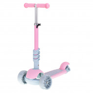 Tricicleta + Trotineta + Skateboard (3in1) roti iluminate LED - ROZ - Img 7