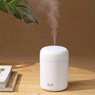 Umidificator - Difuzor Aromaterapie cu ultrasunete pentru casa sau masina, iluminare LED, carcasa culoare alba, AVX-AG354F - Img 2