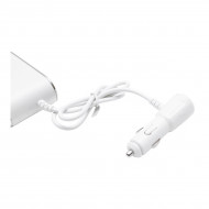 Adaptor bricheta auto tripla 12/24V, iluminata LED, cu intrerupator individual si 1 port USB, 5V, 2.1A - Img 5