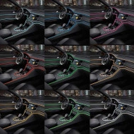Fir Neon Auto "EL Wire" culoare Mov, lungime 1M, alimentare 12V, droser inclus - Img 2