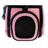 Geanta de transport pentru caine sau pisica marime L culoare Roz AG644S - Img 5