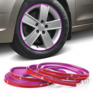 Inele de protectie si decor jante, adezive, din plastic flexibil - VIOLET - Img 5