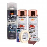 Kit complet reparatie si vopsire jante culoare Cupru Metalic, V2 - Img 1