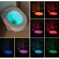 Lampa LED pentru toaleta cu senzor de miscare, iluminare in 8 culori - Img 3