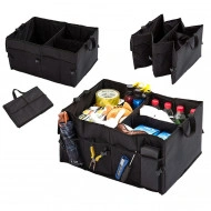 Organizator portbagaj auto cu 9 buzunare, 55 x 38 x 26cm, culoare neagra - Img 3