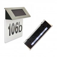 Placa numar casa iluminata LED, incarcare solara, carcasa din INOX - Img 3