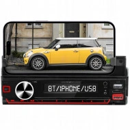 Player Auto RGB, 4 x 50W, model XBASS 7011X, cu Suport Telefon, Telecomanda pe volan, Bluetooth, Radio, MP3, AUX, Card - Img 2