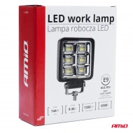 Proiector LED pentru Off-Road, ATV, SSV, putere 144W, culoare 6500K, tensiune 9-36V, dimensiuni 110 x 110 x 35 mm - Img 4