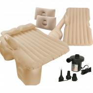 Saltea Autogonflabila pentru calatorii, 130 x 80 cm - Crem - Img 3