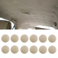 Set 12 clipsuri pentru reparatii tapiterie plafon auto, culoare Bej - Img 1
