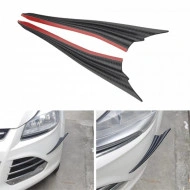 Set 2 aripioare ornamentale bara tuning, model SHARK, finisaj Carbon - Img 2