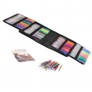 Set 242 piese, Pixuri cu gel multicolor + Rezerve + Carte de colorat + Penar - Img 5