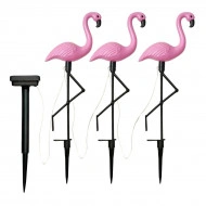 Set 3 x Lampa Solara estetica exterioara de gradina model "Flamingo" - Img 7
