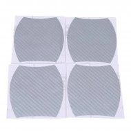 Set 4 bucati protectie zgarieturi manere usa din autocolant carbon 3D Argintiu - Img 2