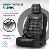 Set huse scaun auto PREMIUM, Universale, fractionate, OTOM GTI SPORT 807 - Img 4